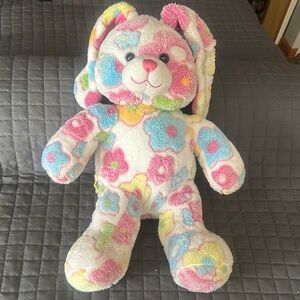 Build a Bear Floral Plush Bunny Toy 2010